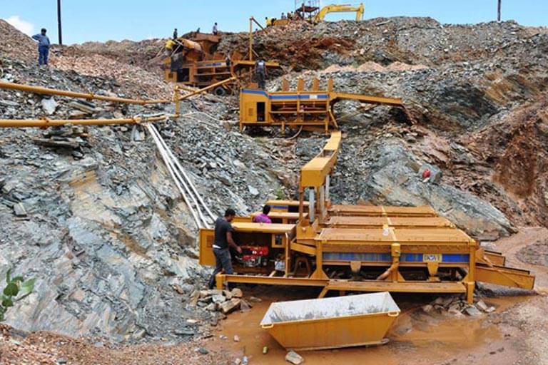 Gold mining in Moroto District in northern Uganda.
